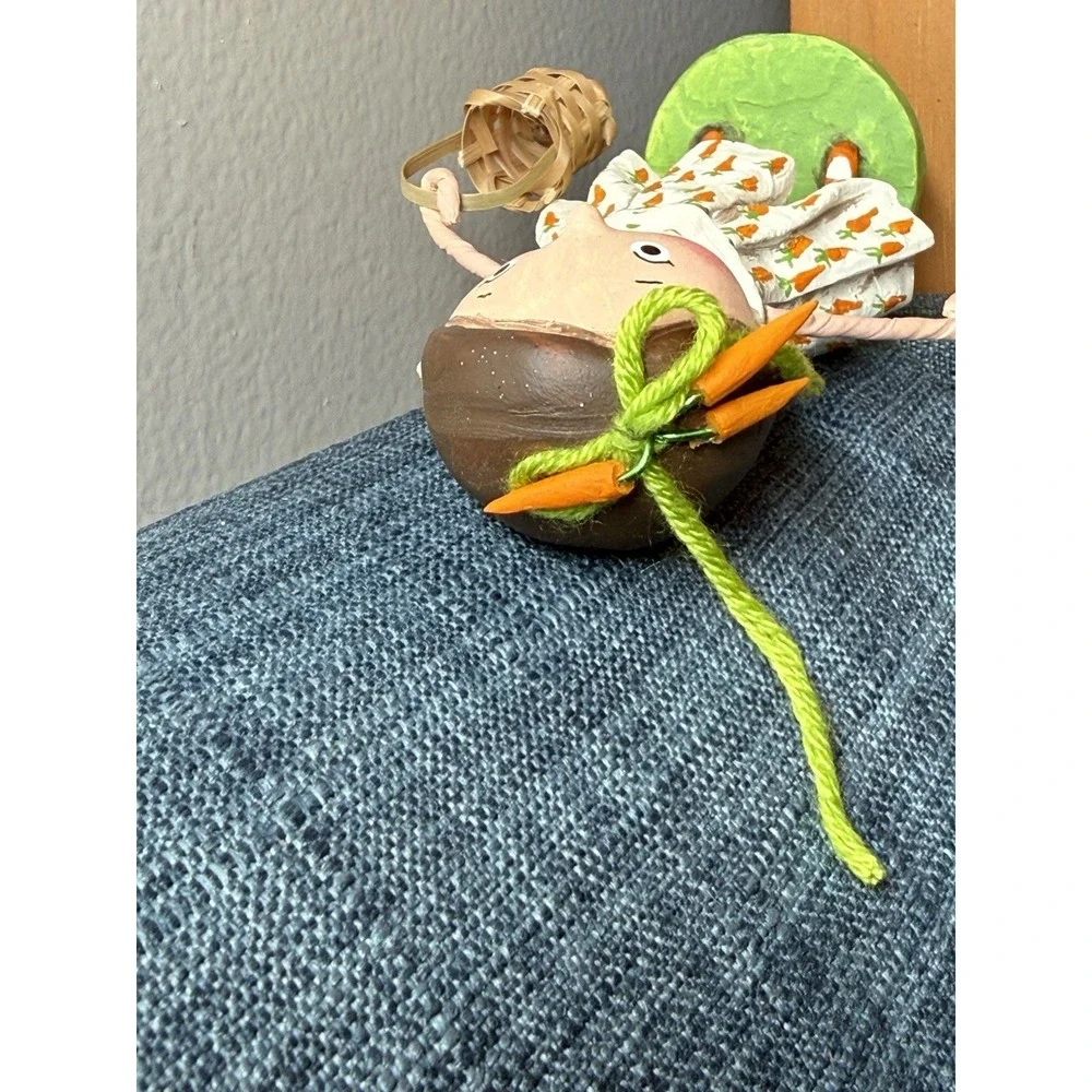 Chrissy Carrot Lori Mitchell ESC Trading Easter Girl Figurine Basket Retired HTF